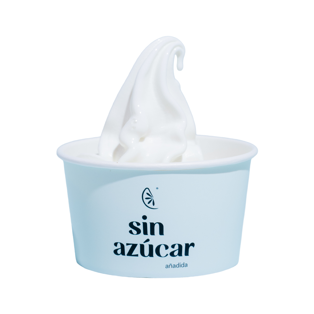 Helado de yogurt sin azúcar añadida